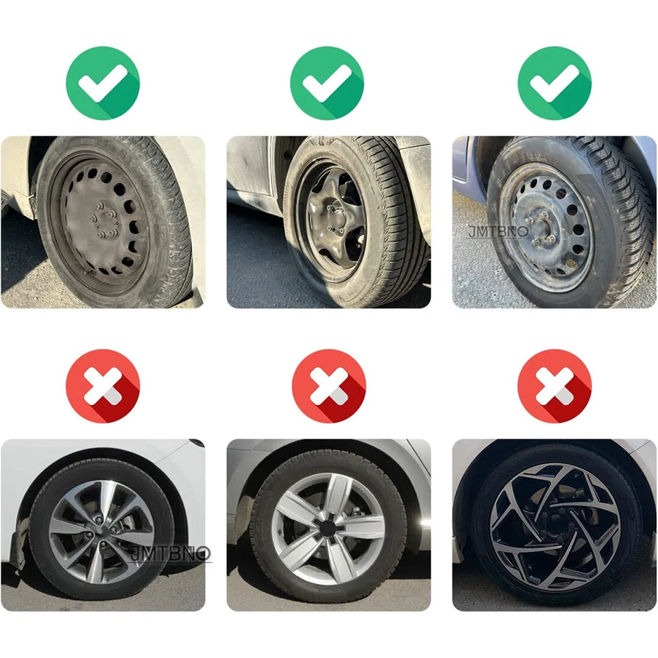 Juego de 4 cubiertas de rueda tapacubos a presión para Scion XB de 15" para neumáticos R15 y llantas de acero Foto 3 de 4