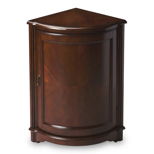 Butler Specialty Traditional Corner Cabinet In Plantation Cherry - Picture 1 of 5