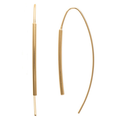 Boucles d'oreilles tiges anti-allergie en plaqué or pour lobes sensibles