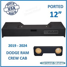 2022 Dodge Ram 1500 Crew Cab Sub Box 12" Dual Subwoofer Enclosure