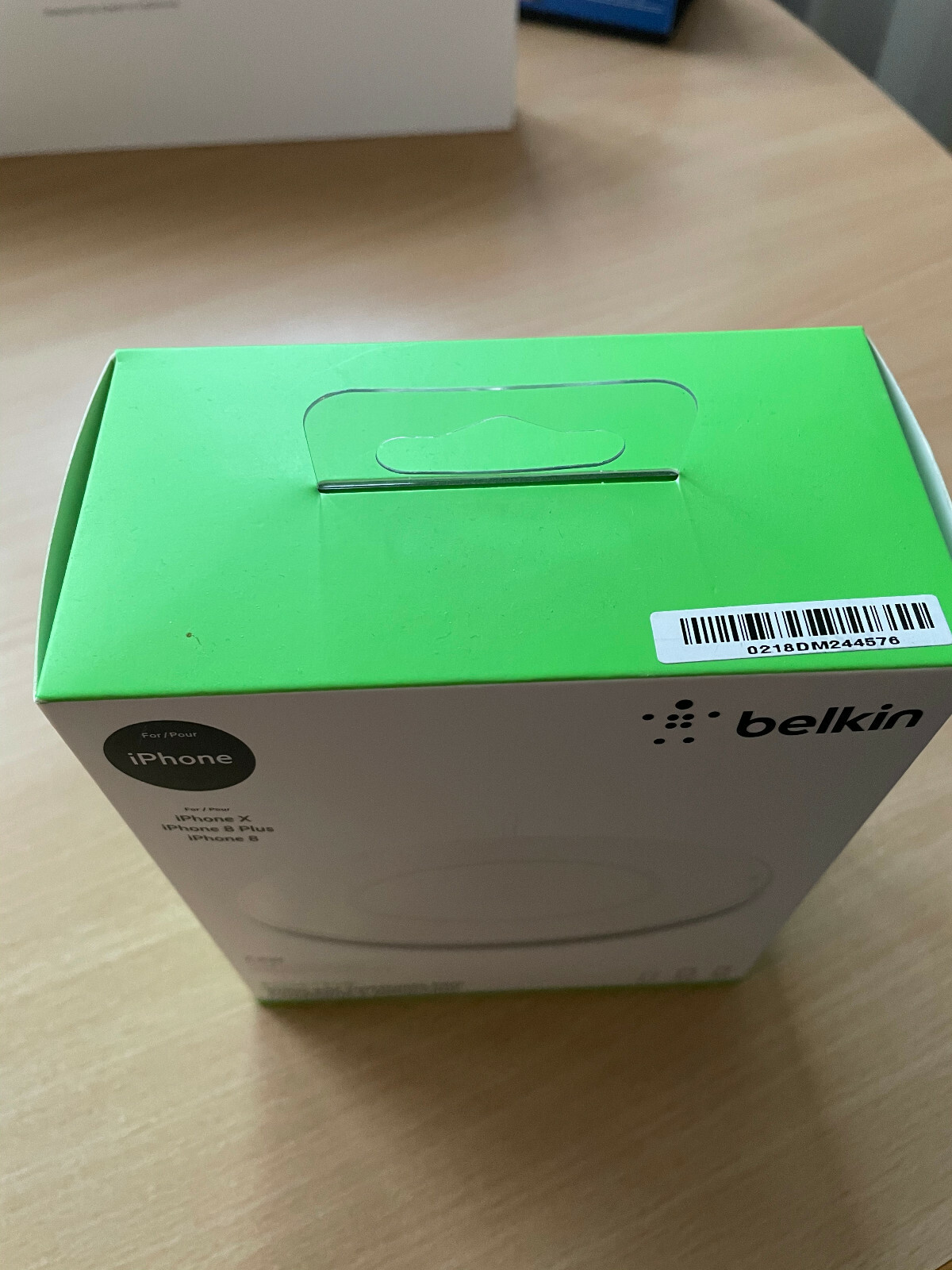 Chargeur sans fil Belkin Boost Up induction rapide 7.5W avec détection d'objets