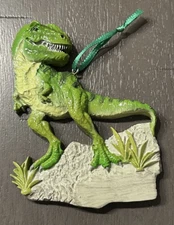 Cool Fierce Green T Rex Dinosaur Personalizable Ornament