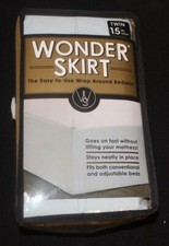 New Wrap-Around Wonderskirt Twin Bed Skirt in Light Blue