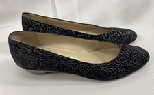Vintage Women's Salvatore Ferragamo Suede Shoes Made in Italy , Size 5B Leather