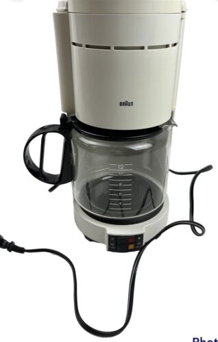 Braun Aromaster Coffee Maker 12 Cup Drip Filter White German Type 4093 Thumbnail Picture