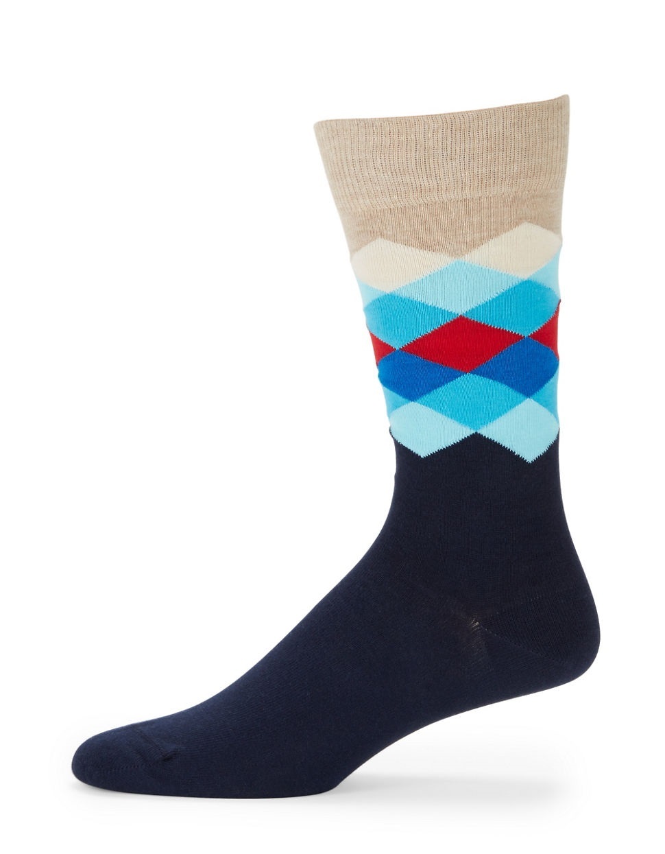 Happy Socks Men's Patterned Crew Socks One Size FAD016001 eBay