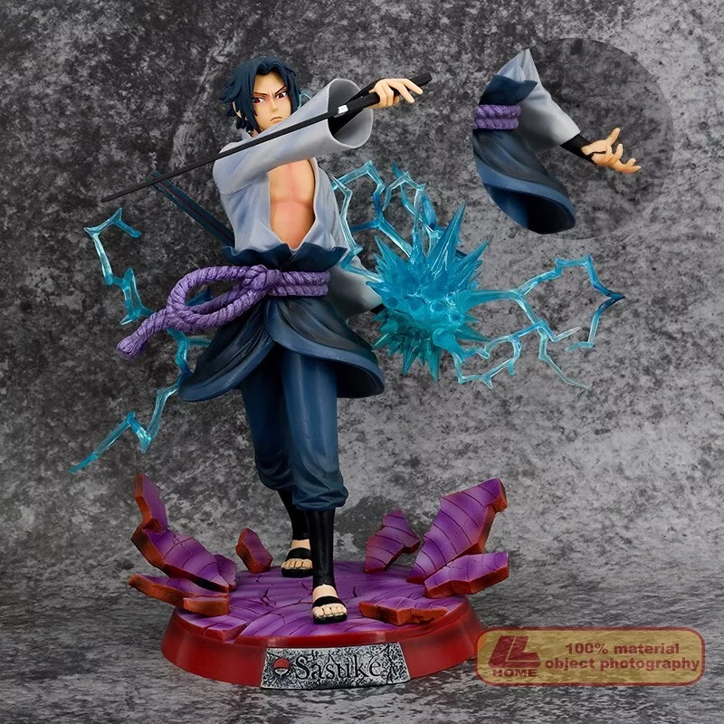 Anime ninja Shippuden Uchiha Sasuke Chidori action PVC Figure Statue Toy  Gift