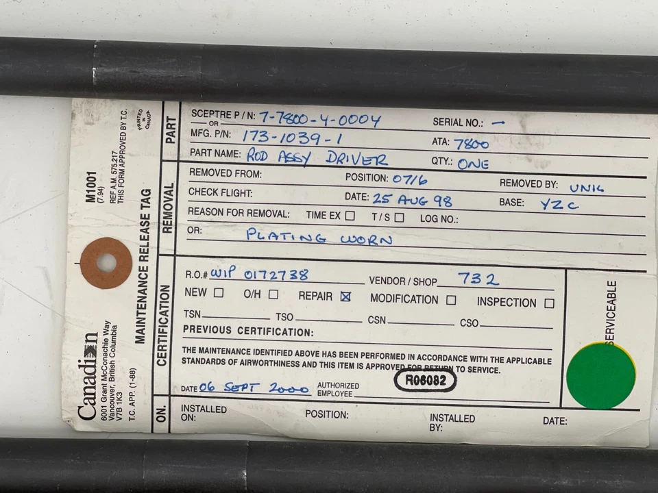 Lote de 5 peças Lucas Liebherr eixo e junta assy Aircraft Jet JT8D Boeing #532 - Imagem 3 de 4