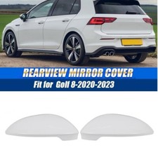 Spiegelkappen Spiegelabdeckung für Golf 8 VIII 2020-23 ohne Spurassist Weiß