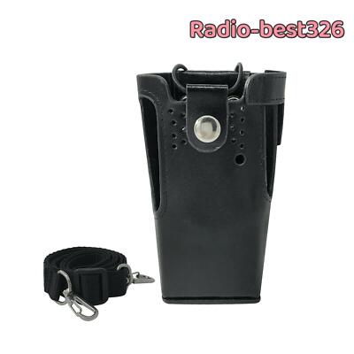 Replacement Hard Leather Case Carrying Holder Holster For GP340 HT750 Radio