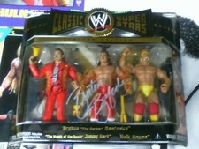 WWE Classic Superstars BEEFCAKE- JIMMY HART-  HOGAN AUTOGRAPH BY BEEFCAKE-HART