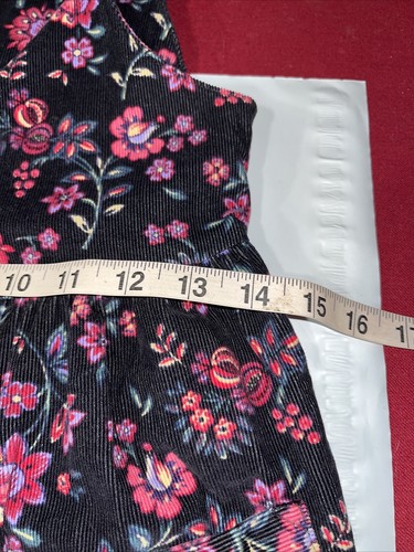 Laura Ashley Colorful JUMPER 7/8 flowers Corduroy Mother Child Prairie Cottage - Picture 9 of 13