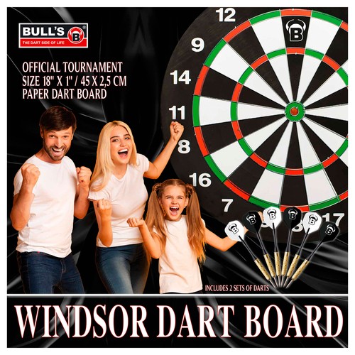 (BUL68235) - Bull's Darts - Windsor Paper Dartboard
