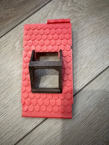 Vintage Playmobil Castle Gebora 1977 roof with window