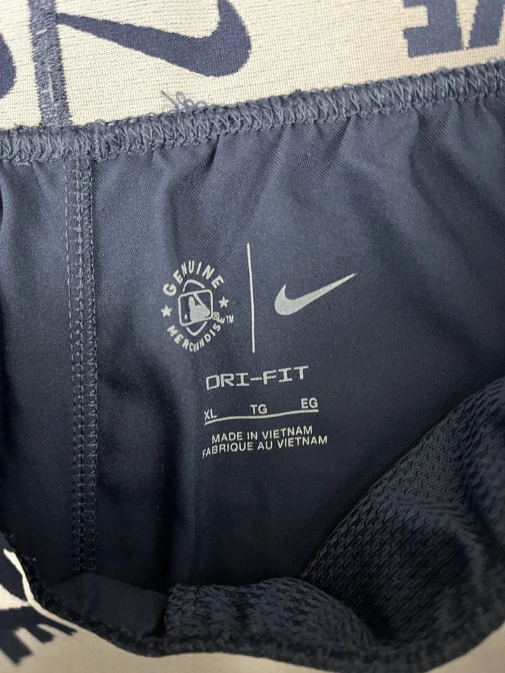 Pantalones Cortos Atlanta Braves Para Hombres XL Azul Marino MLB Béisbol Nike Dri Fit Mercancía Genuina Foto 3 de 4