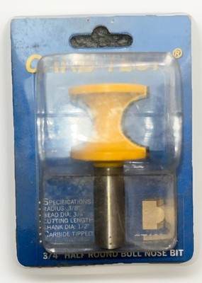 CARB TECH CT1052K 3/4  HALF ROUND BULLNOSE BIT NEW IN BOX 