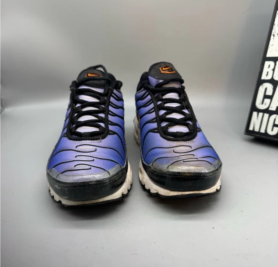 Zapato Nike Air Max Plus Og GS Negro-Voltaje Púrpura Talla 6.5Y-Mujer Talla 8 CD0609-024 Foto 3 de 4