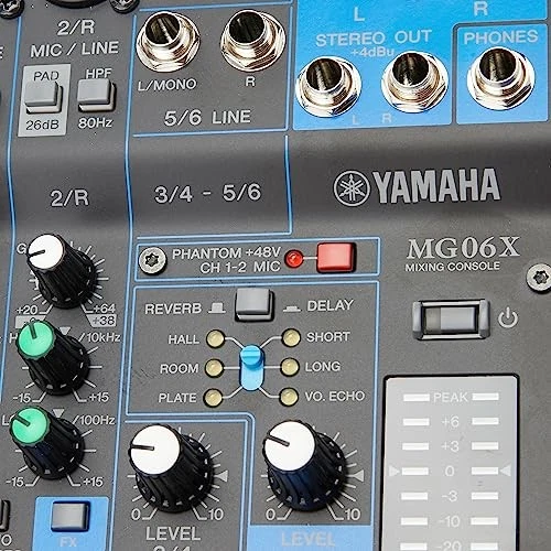 Yamaha YAMAHA 6 Channel Mixing Console MG06X Up to 2 MIC / 6 LINE input (2 monau - Image 2 of 3