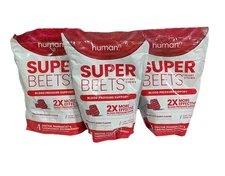 3X Human-N Super Beets / 60 count Pomegranate Chews for Heart Health Exp10|25