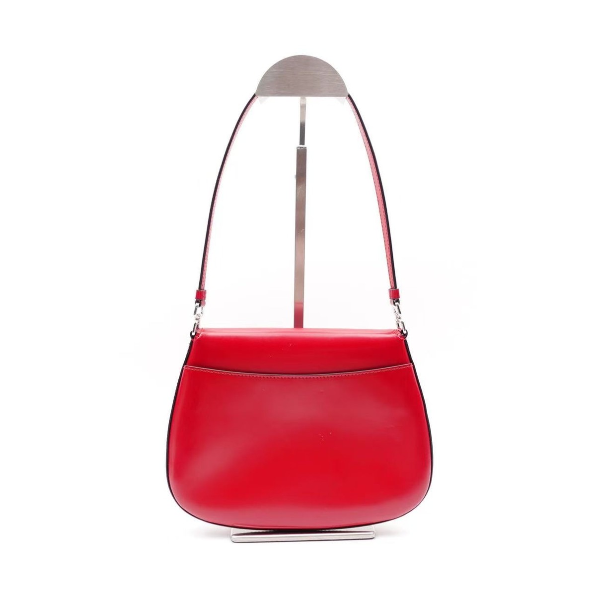 PRADA Cleo red Spazzolato Leather Small Flap Shoulder Bag Iconic
