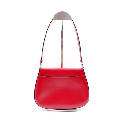 PRADA Cleo red Spazzolato Leather Small Flap Shoulder Bag Iconic