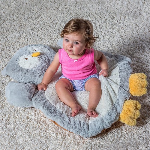 Alfombra de bebé Mary Meyer infantil de felpa y suave 31" en forma de búho - Imagen 3 de 3