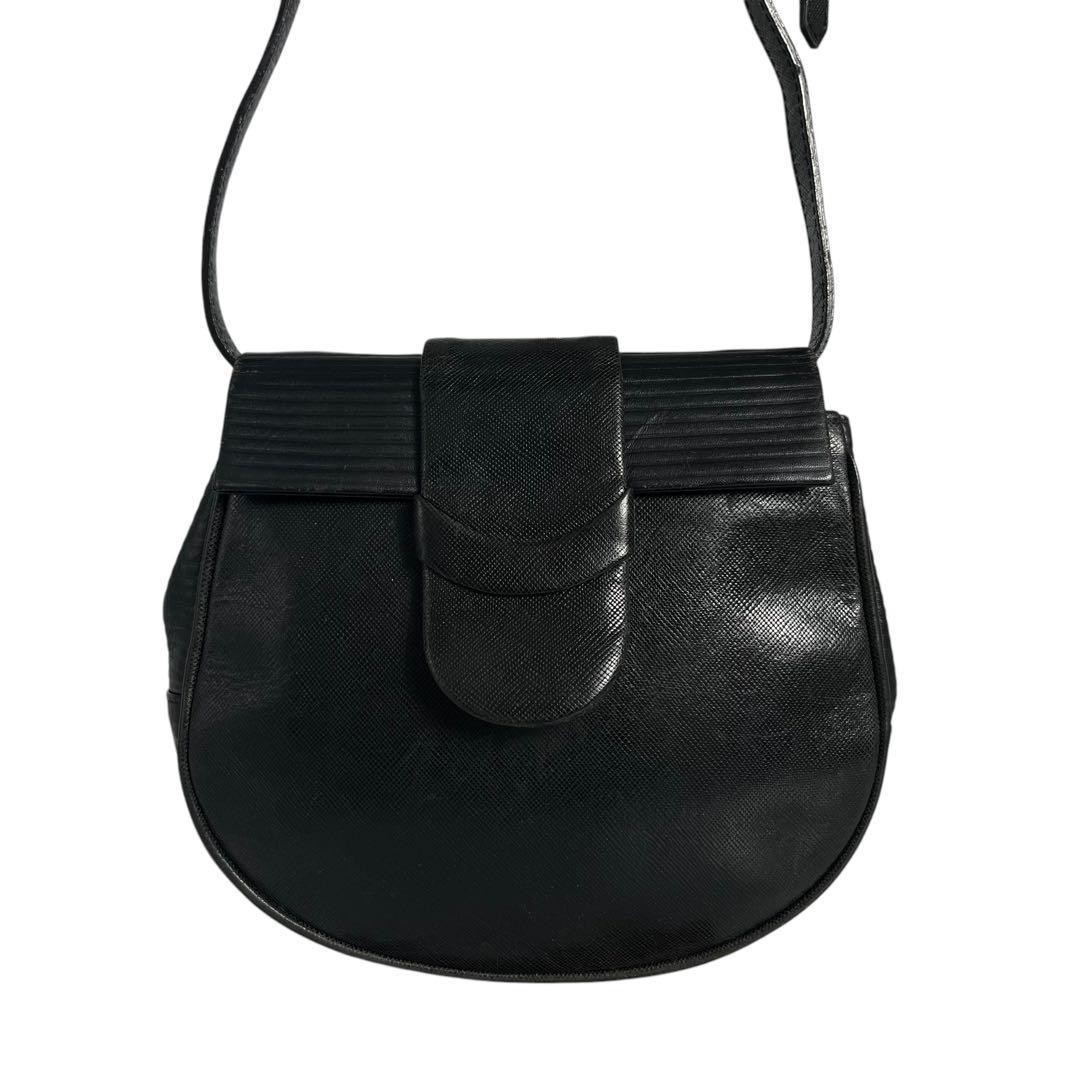 Borsa a tracolla Yves Saint Laurent YSL Cassandra pelle nera autentica F07141200