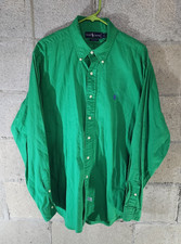 Polo Ralph Lauren Long Sleeve Button-Down Men's Shirt Green Size XL