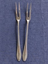 Bruckmann 520 Perl, 2 Gabeln, ca. 20 cm, Vorlegebesteck 90er Silb-Auflage