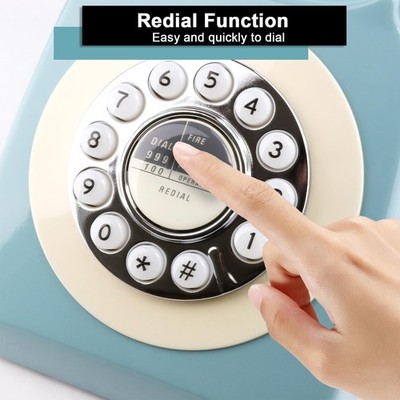 Sangyn Retro Landline Telephone Classic Vintage Corded Phone Old