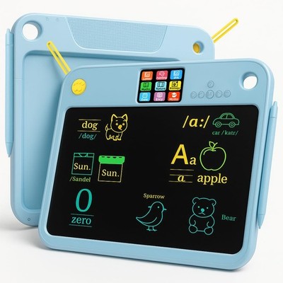 Learning Dual Screen, Erasable Writing & Drawing Board for Toddlers, Screen-F...