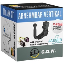 GDW Anhängerkupplung vert. abnehmbar für Smart 1 ab 23 mit 13pol spezifisch
