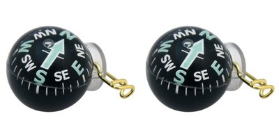 Coghlan's Ball-Type Pin-On Compass Liquid Filled Luminous Arrow Survival(2-Pack)