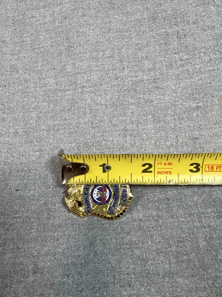 Broche de lapela crachá ouro CWP 2ª Emenda arma permissão de armas ocultas - Imagem 2 de 4