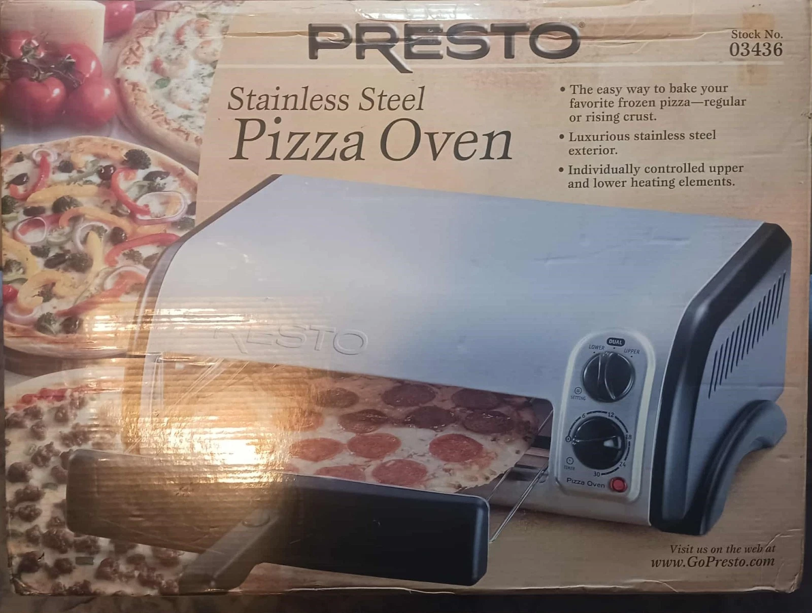 Brand New Presto Stainless Steel Pizza Oven
Opens in a new window or tab