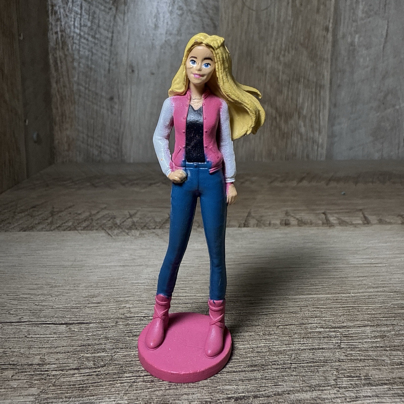 Barbie Mini Figures 2022 Cake Topper Replacement 3” Varsity Jacket