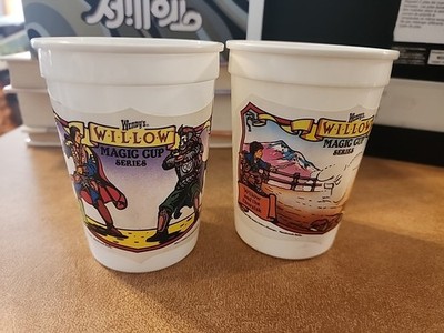 Vintage 1980s Wendy s Magic Cup Series Willow x 2