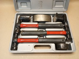 7pcs Cast Iron Auto Body Repair Tools Panel Beating Set Fender Tool Kit Hammer