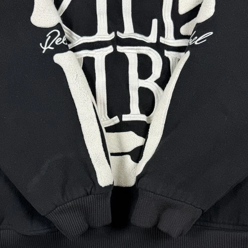 Rebel Minds Don't Kill My Vibe Skeleton Bones Melton Varsity Men Jacket XL image 22