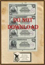 COPY 1918 Proof $10 & $20 Farmers Natl  Bank Appomattox Virginia 11205
