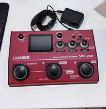 BOSS VE-22 Vocal Performer Portable Multi-Effects Processor and 50 Presets