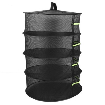 4-Layer Drying Rack With Zippers Foldable Hanging Medicine Dry Mesh Net SET