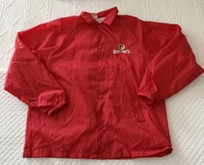 Buc-ee’s Jacket Adult Large Red Augusta Sportswear Coach’s Windbreaker Jacket