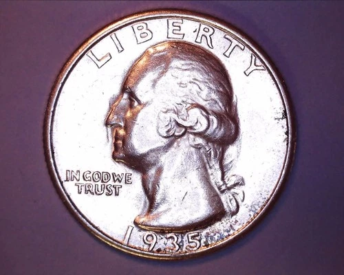 1935-S WASHINGTON QUARTER  AU **331-6