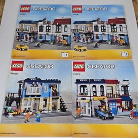LEGO Creator 31026 Townhouse Cafe Bulk Lot w/ Instructions & Minifigures