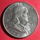 1948 US Franklin SILVER Half Dollar! "Philadelphia" Mint! Choice AU Details!