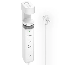Desk Clamp Power Strip USB C Surge Protector 6 Outlets Under Table Mount 6FT