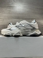 New Balance 9060 White Black Metallic Silver - Size 8.5