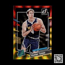 2023-24 Donruss #201 Hunter Tyson Red and Gold Laser Holo
