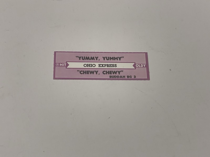 Jukebox Title Strip Ohio Express Yummy Yummy Chewy Chewy